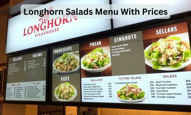 Longhorn Salads Menu with available price and pictures