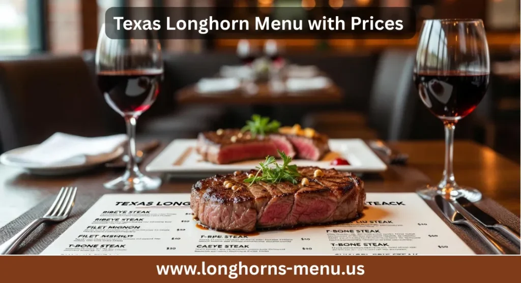 texas longhorn menu prices